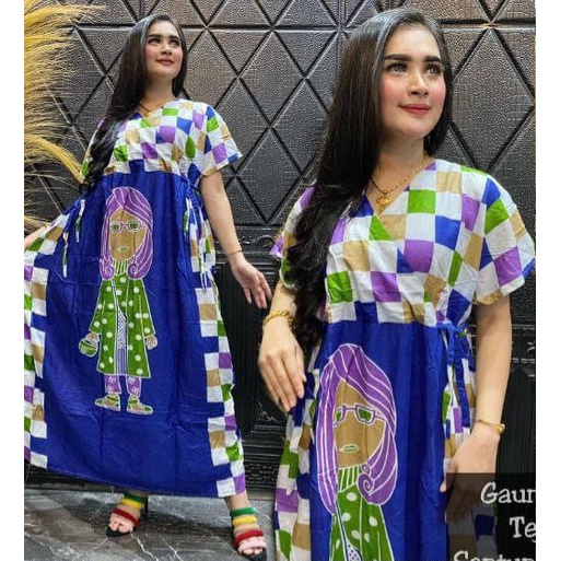 Dress gaun cibi tejo kotak busui