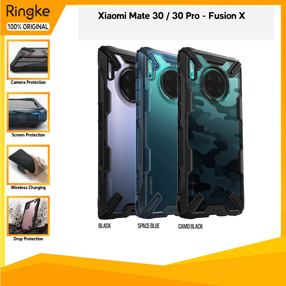 Ringke Huawei Mate 30 30Pro Fusion X Softcase Military Slim Anti Crack Tough Armor Transparant