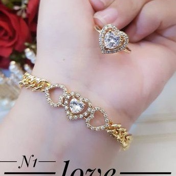 Xuping set gelang cincin p638