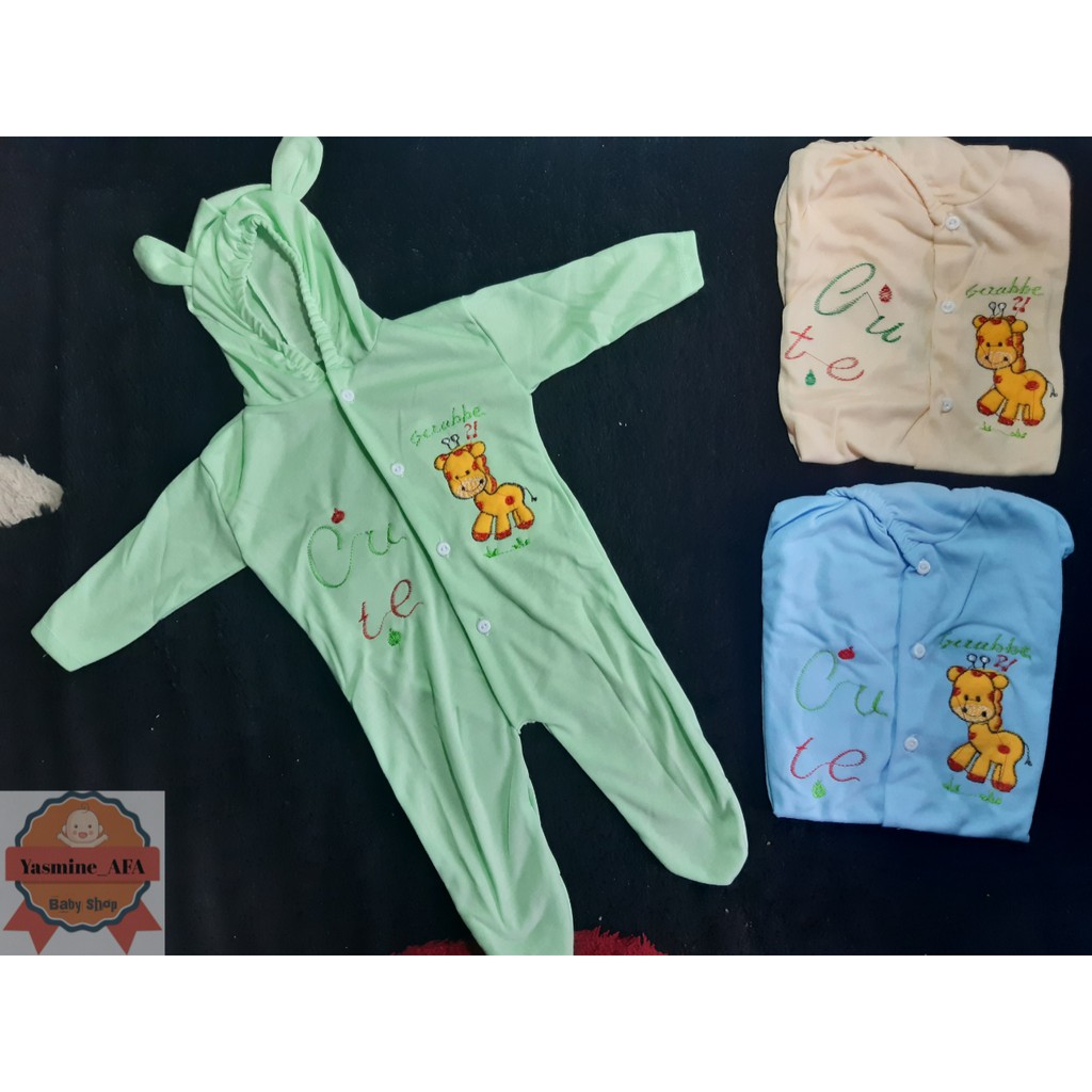 Jumper Panjang Bayi TUTUP kaki Profit Bordir