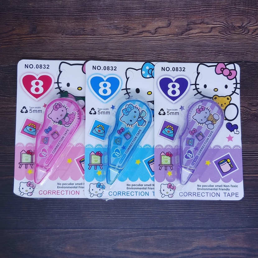 

Correction Tape / Tip-x Kertas 8m motif Hello Kitty