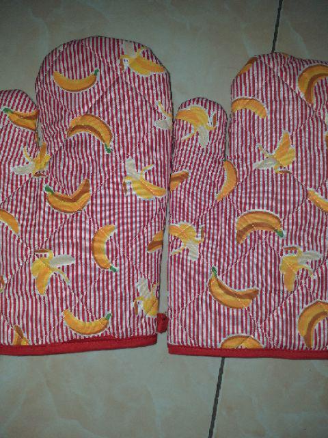 1 Pc Sarung Tangan Dapur Anti Panas Ukuran 27 X 16cm