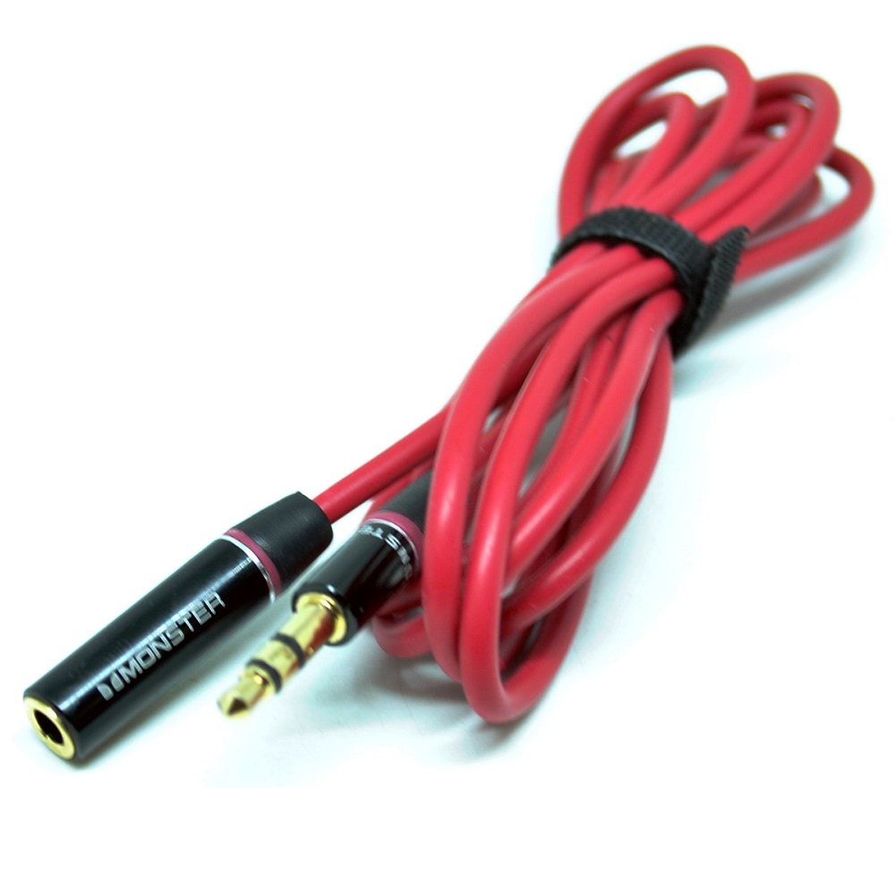 Kabel Audio | AUX HiFi 3.5mm Male ke Female - Red