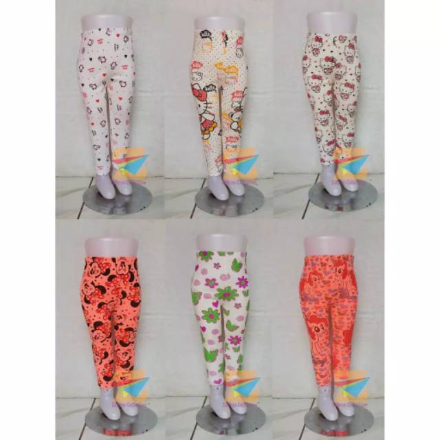 Celana panjang Legging bayi anak perempuan motif 6bulan 1 2 3 4 tahun