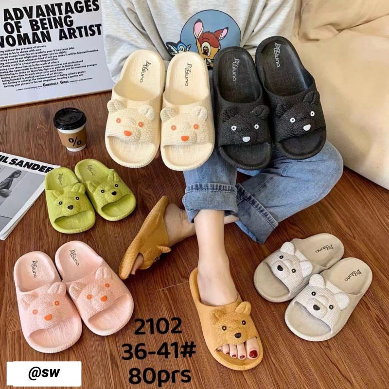 Sandal Wanita Jelly Lucu Karakter Karet Boneka 2102