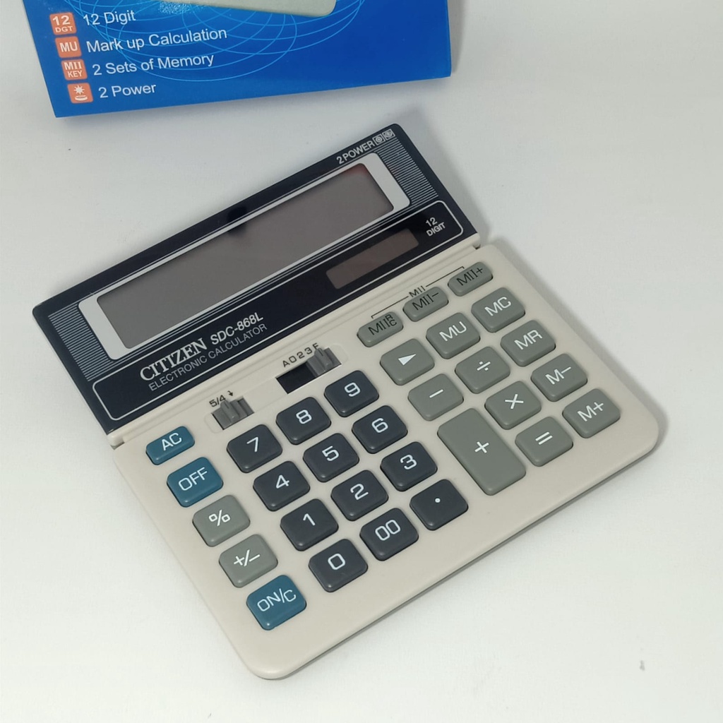 

Kalkulator Citizen SDC 868 L - Kalkulator Dagang 12 Digit