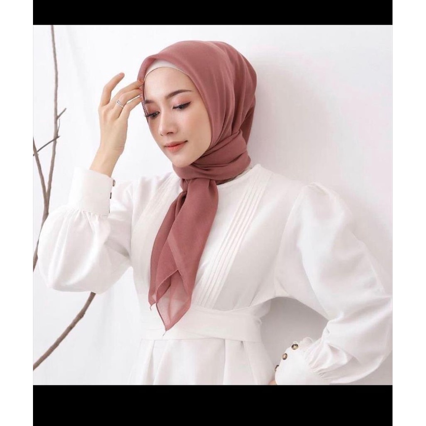 HIJAB JILBAB KERUDUNG SEGI EMPAT SQUARE PARIS PREMIUM