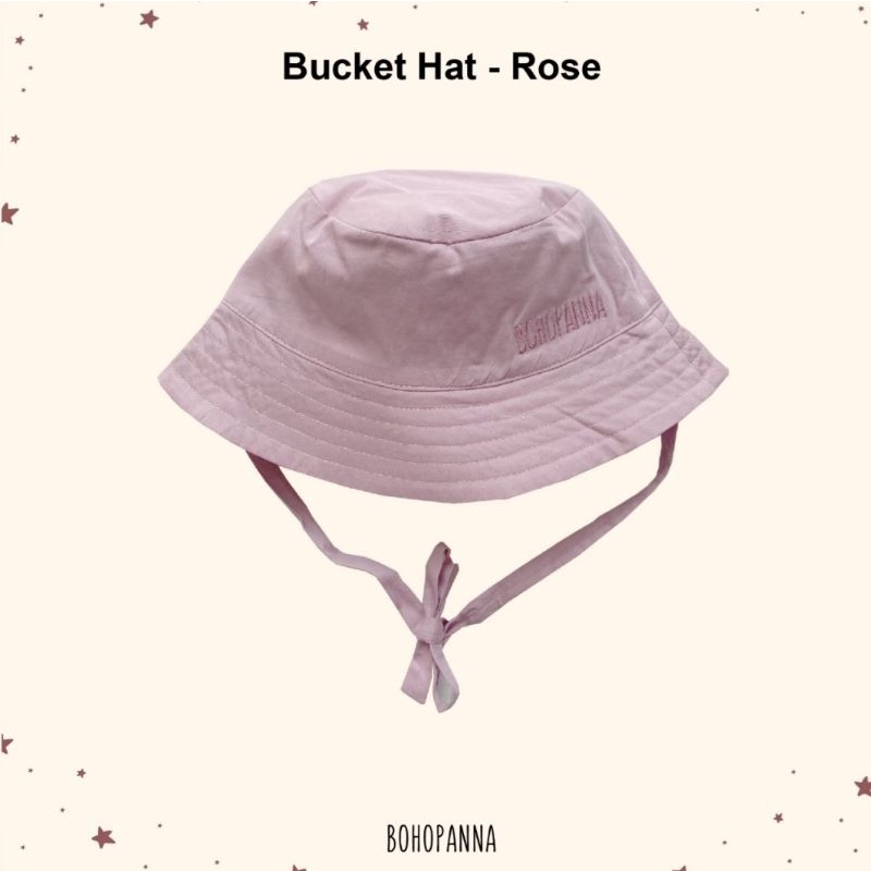 Daze Bucket Hat Bohopanna B72 / Topi Anak Unisex / Topi Anak Polos Katun / Bucket Hat Anak Unisex