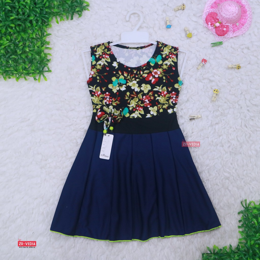 PROMO BAJU ANAK Dress Angel 4 6 Tahun Dress Anak Perempuan Cewek Baju Dres Polos Murah Casual