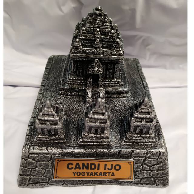 (BISA COD) PAJANGAN MINIATUR CANDI IJO YOGYAKARTA 16x13x10 cm BAHAN FIBERGLASS DEKORASI RUMAH MURAH