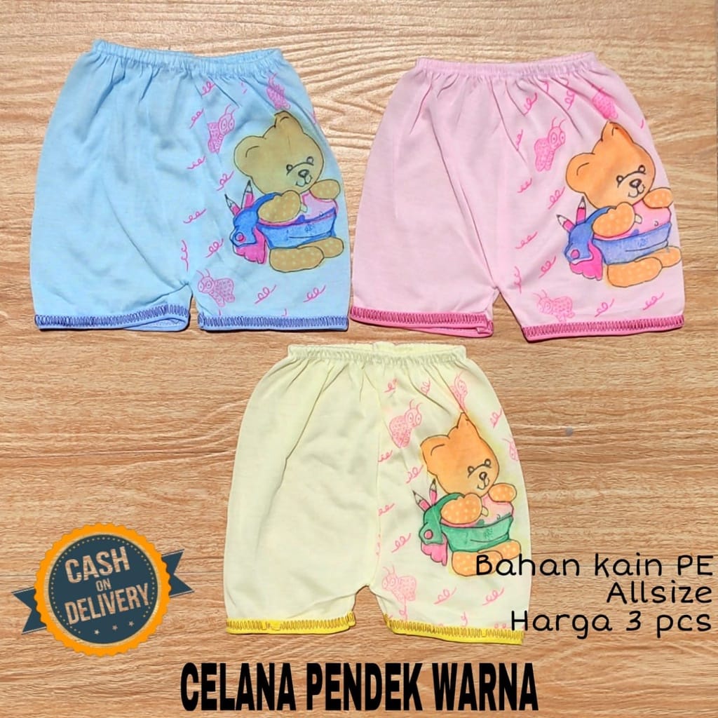 1 LUSIN (12 pcs) Celana bayi pendek KATUN harga grosir