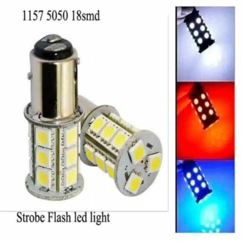 Lampu Stop Rem Belakang 18 Led Strobo 18led Mata putar