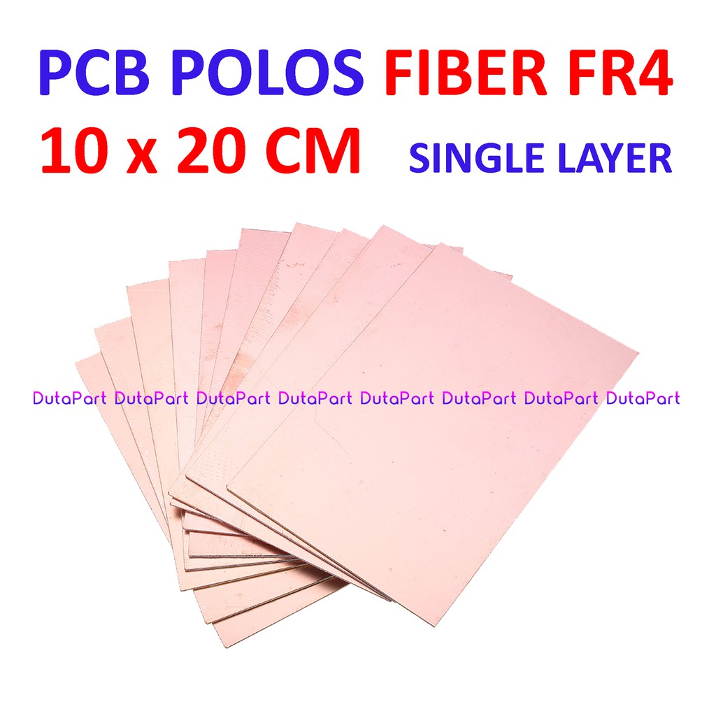 10x20 cm PCB Polos Fiber FR4 Satu Sisi Single Layer 10*20 Kualitas Bagus