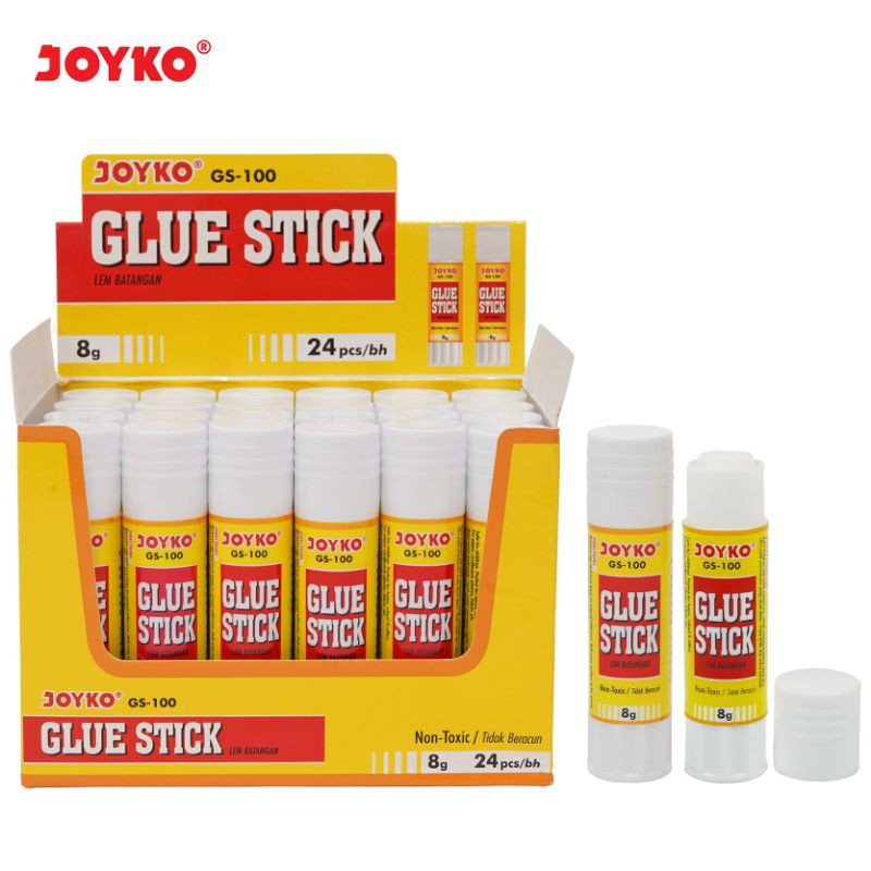 

Glue Stick GS-100 8gr Joyko Box 24 Pcs