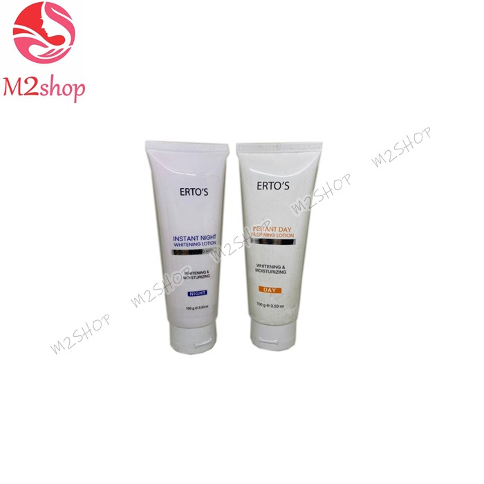 [2IN1] Paket ERTOS Instant Day &amp; Night Whitening Lotion - Body Lotion