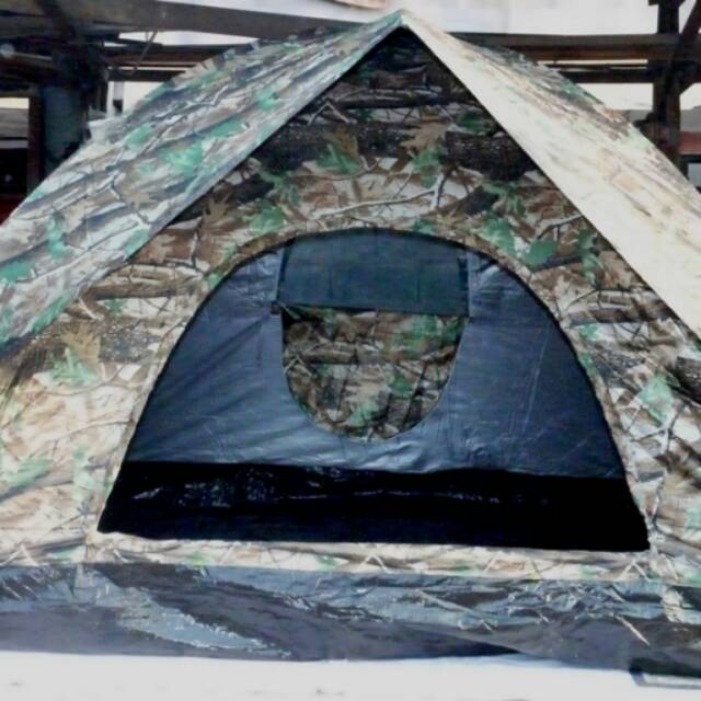 (VNTG) Tenda Dome Loreng Oak Kap 8 Orang Double Layer