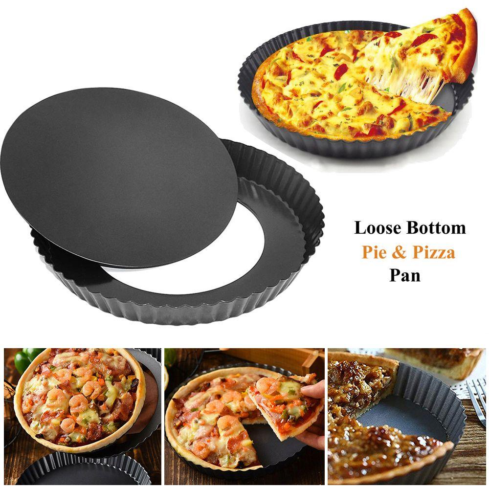 [Elegan] Loyang Pie Removable Kitchen Pizza Quiche Alat Panggang Anti Lengket