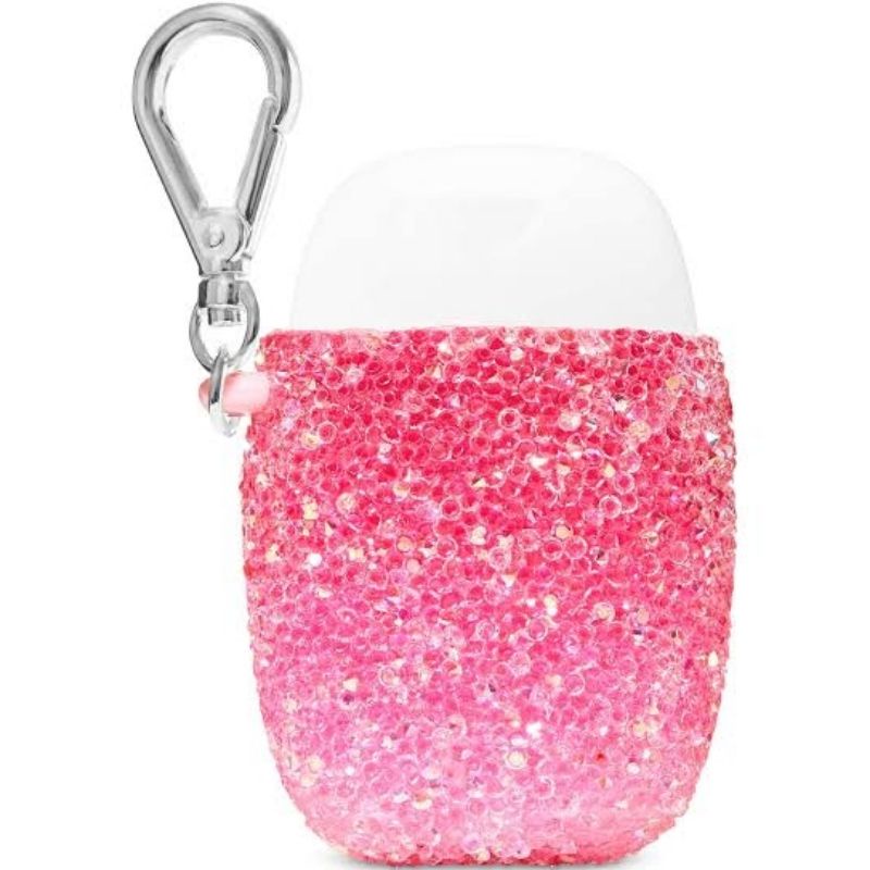 ON SALE!❤ [HOLDER ONLY] BATH &amp; BODY WORKS BBW BLUE PINK CREAM GEMS POCKETBAC ANTI-BACTERIAL ANTISEPTIK HOLDER 29 ML GEM