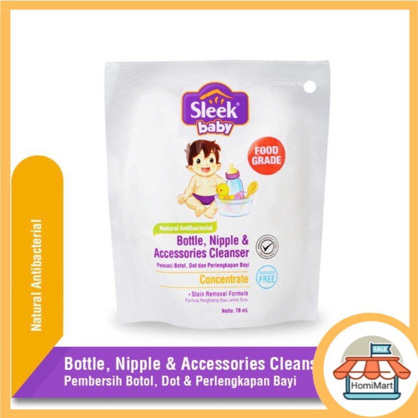 homimart I Sleek Baby Bottle Nipple &amp; Accessories Cleanser Pouch 70ml / 70 mL