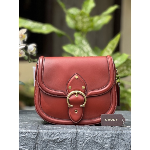 Coach Beat Saddle Bag in Red Sand