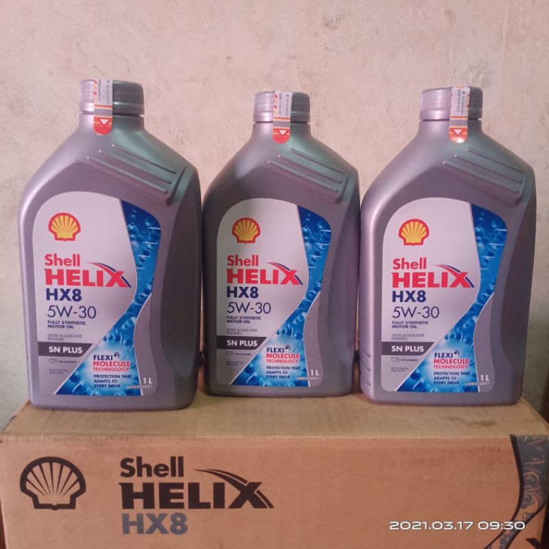 Oli SHELL HELIX HX8 FULLY SYNTHETIC 5W-30 Botol 1Liter