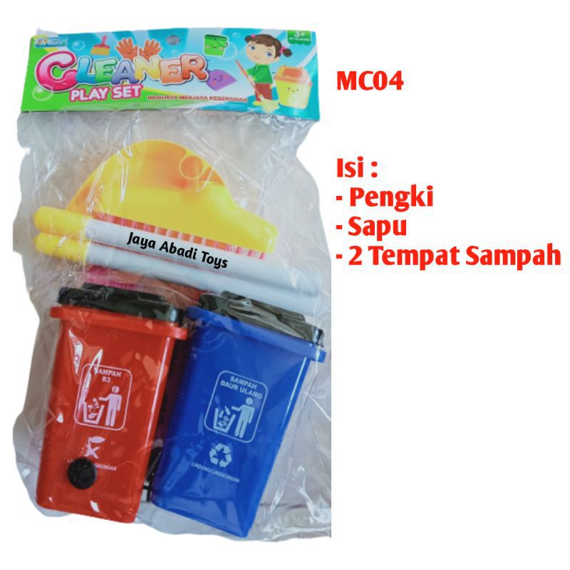 MC 04 - Mainan Tempat Sampah Bersih Bersih Cleaning Tools MC04