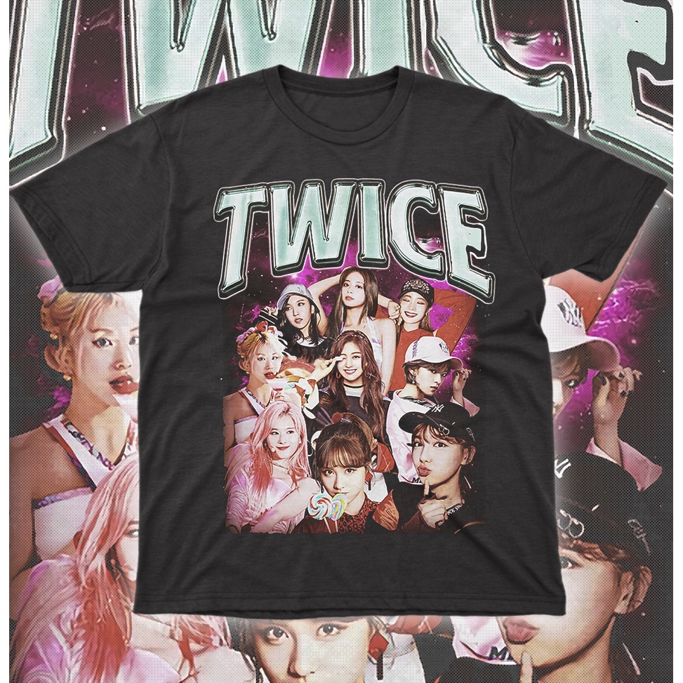 KAOS KPOP TWICE I TWICE T-SHIRT I KPOP T-SHIRT OVERSIZE - BIGSIZE - UPSIZE