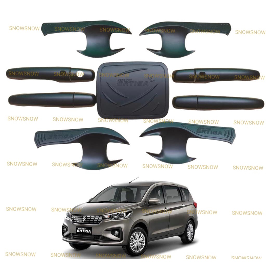 Paket Outer Handle Tank Cover All New Ertiga 2018 2021 2022 UP Sporty Hitam Chrome