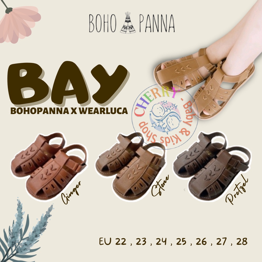 BOHOPANNA BAY X WEARLUCA SEPATU SENDAL PREWALKER ANAK BOHO BABY SEPATU ANAK 0 - 10 Y LUCU CBKS