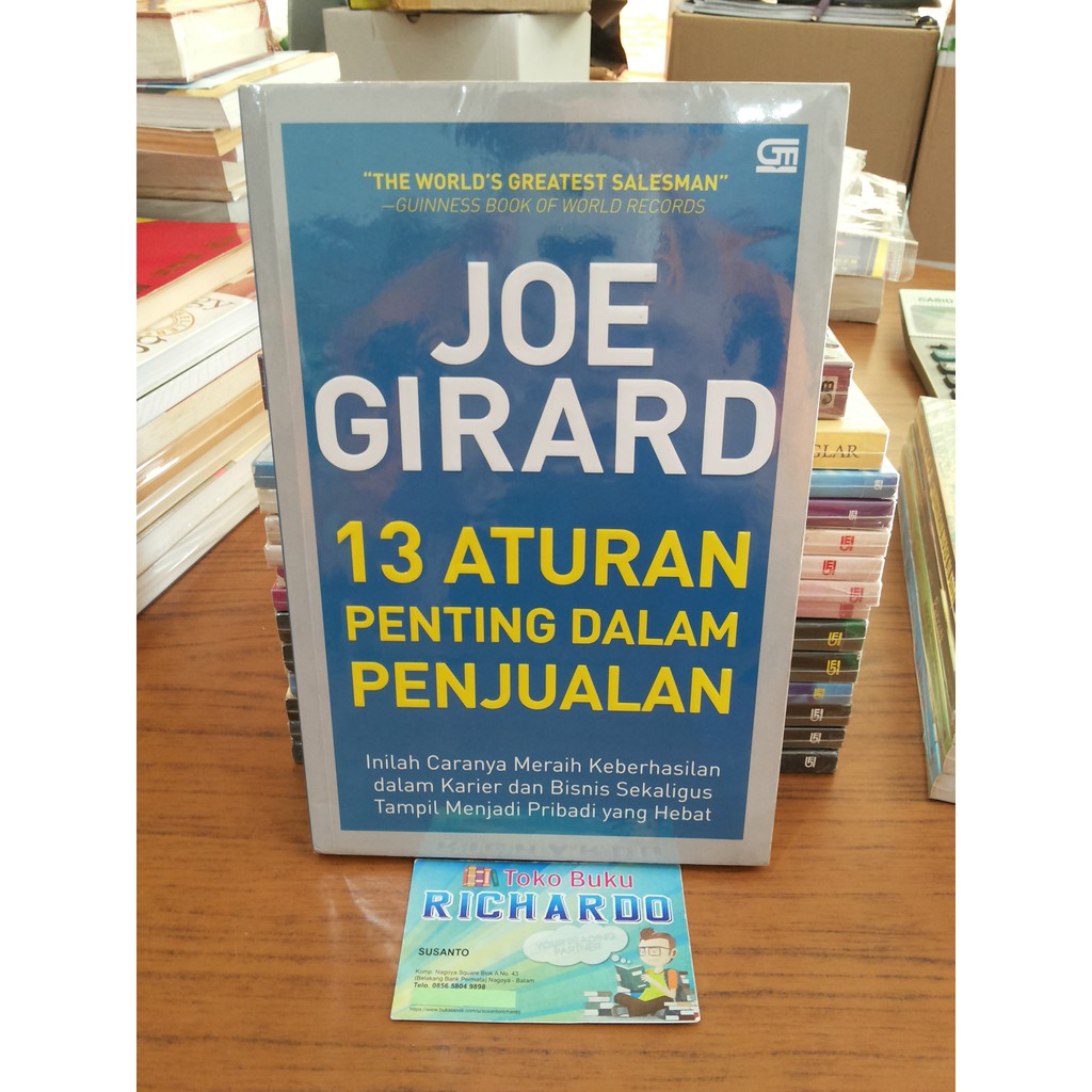 Buku Joe Girard --- 13 Aturan Penting Dalam Penjualan