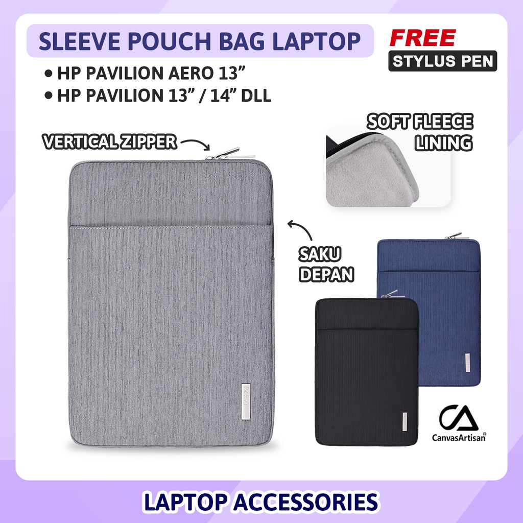 Sleeve Pouch Bag Sarung Case Cover Laptop HP Pavilion Aero 13 14 inch Pav Envy Spectre Kesing Pelind
