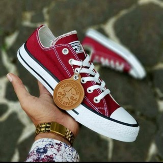 PROMO GUDANG.!!! SEPATU ALL STAR CONVERSE PENDEK MAROON/SNEAKER PRIA