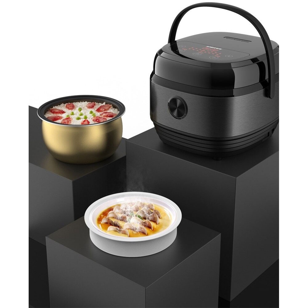 JIASHI Rice Cooker Mini Multi-Function Cooker 1.2L - JSD-999 - Black