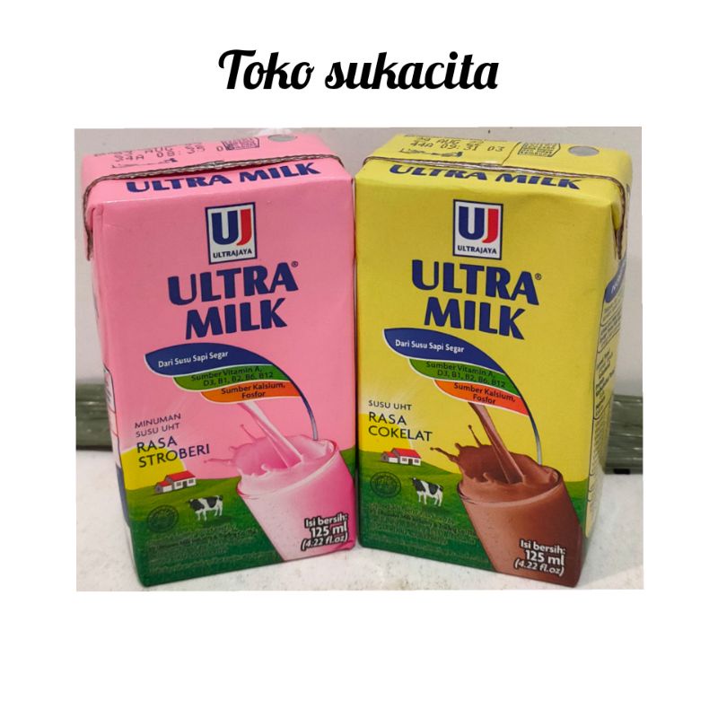 

Ultra Milk . Cokelat & Stroberi 125ml