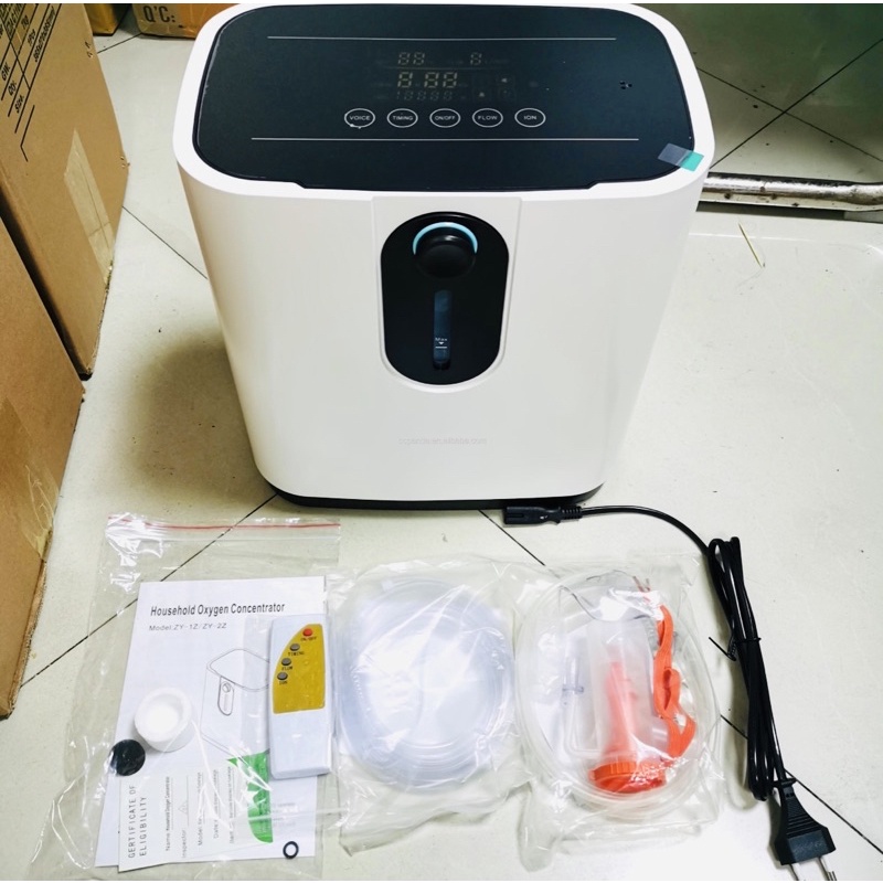YZ-1F Oxygen Concentrator Rumah Mesin Pembuat Oksigen Home 1-7 Liter