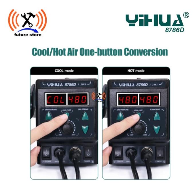 YIHUA 8786D - I Solder Uap / blower 2 in 1 original