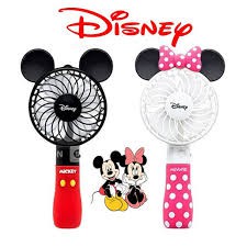 Kipas Angin Mini Portable karakter Mickey Minnie mouse Rechargeable Kipas Hand
