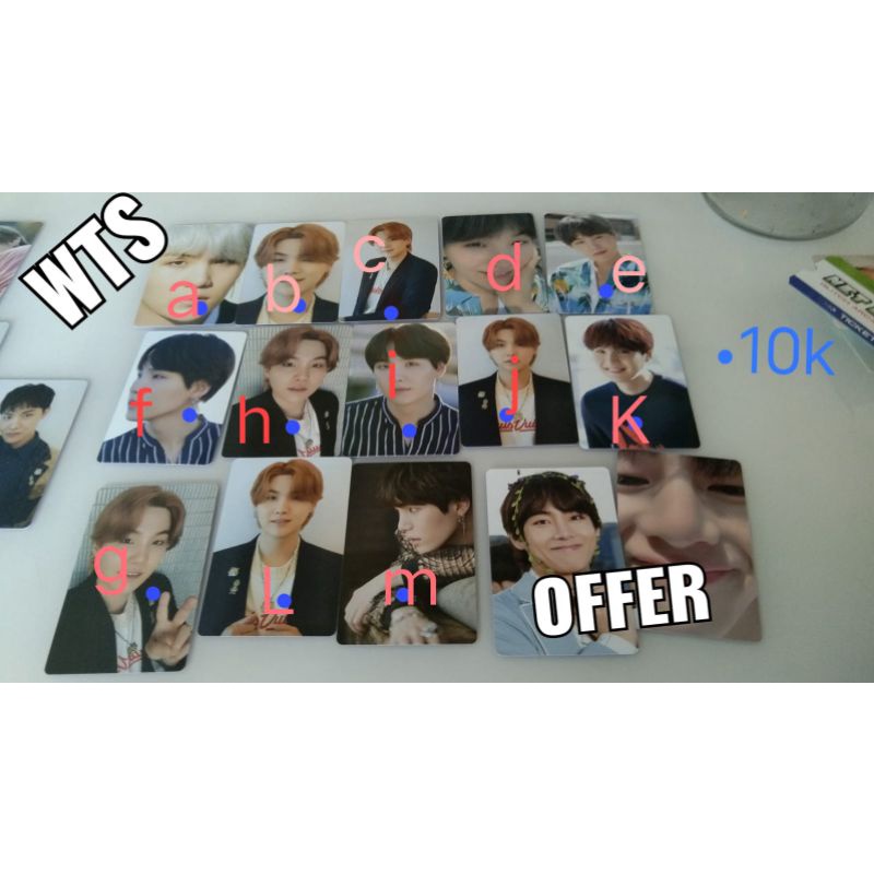 photocard dicon Suga bts