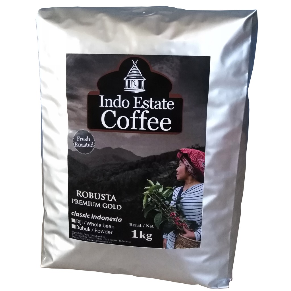 

Indo Estate Coffee Robusta Premium Gold 1kg Powder