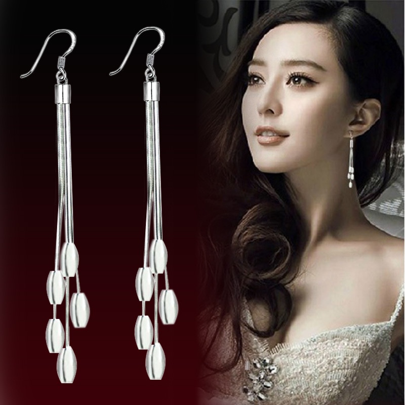 925 anting-anting perak murni, Busana sederhana, Anting-Anting wanita, Perhiasan Fashion Korea, Aksesoris telinga ED005-29