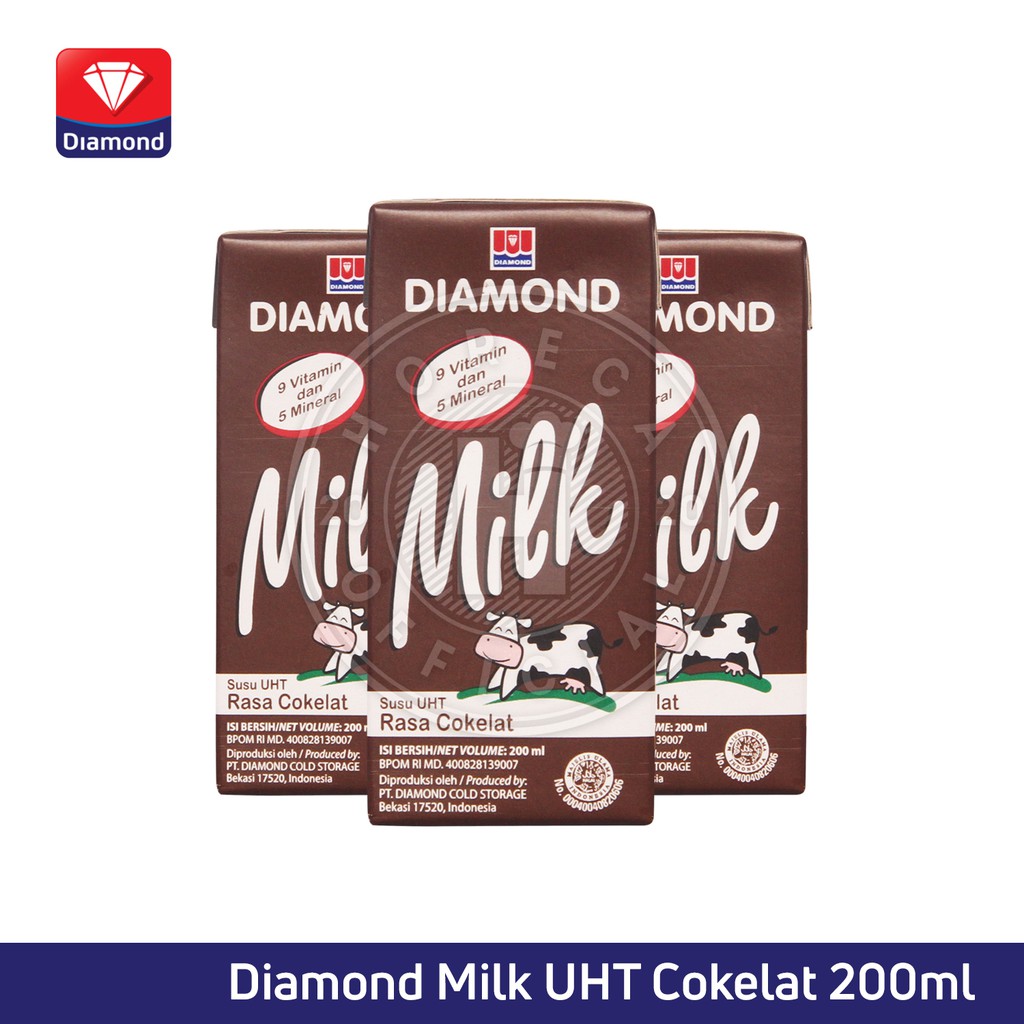 

UHT Diamond Chocolate 1000ml sekarton isi 12pcs | Uht Diamond Cokelat 1000ml sekarton isi 12pcs