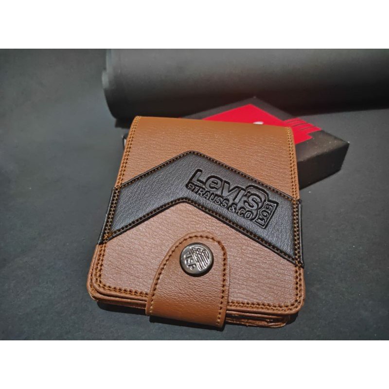 dompet pria kulit sintetis super dompet kombinasi dompet cowok murah