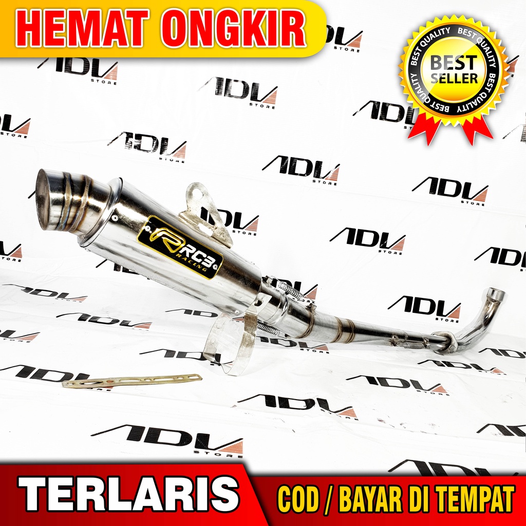 KNALPOT RACING RCB JUPITER Z Z1 VEGA R ZR SUPRA X FIT 110 SMASH SHOGUN ASTREA GRAND C70 REVO LAMA