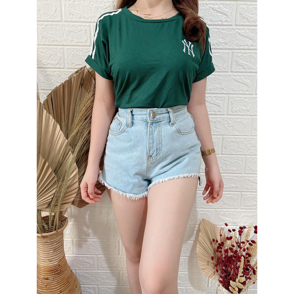 Crop Wanita CROP TOP NY Bordir List Tangan One size