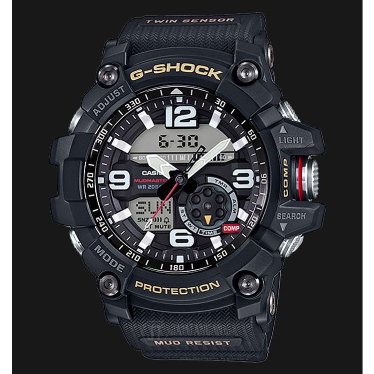 JAM TANGAN GSHOCK GG-1000-1A DUALTIME ANALOG DIGITAL BOX FULLSET