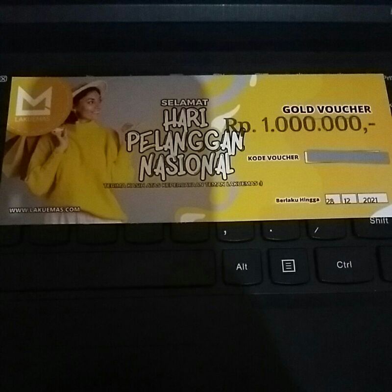 Voucher Lakuemas Nominal 1 juta