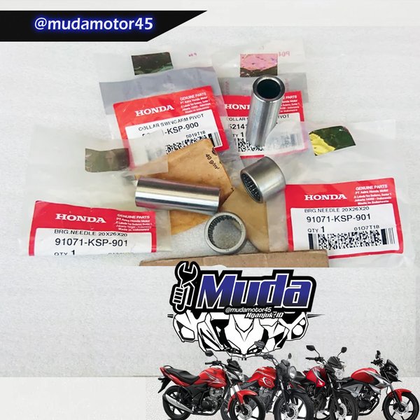 LAHER SWINGARM NEW CB VERZA MEGAPRO MONOSHOCK ROCES BAMBU SET BOS BUSHING BUSH BOSH AS SWING ARM LEN