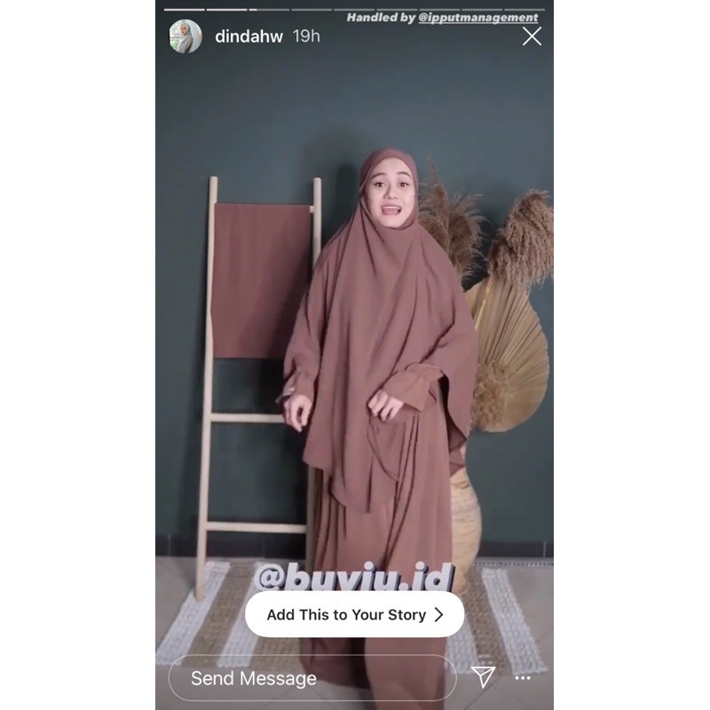 Hafshah Dress Gamis By Buyju.id DINDA HAUW Dress Anti Kusut Fursan Silk