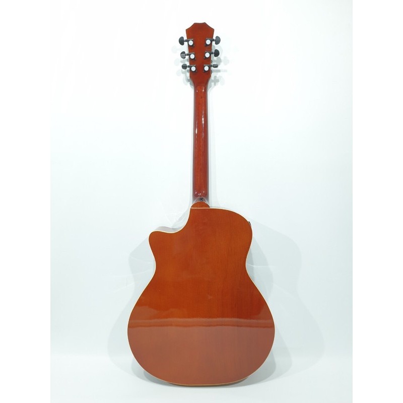 Gitar Akustik Elektrik Merk Taylor Sunburst Natural Jumbo Equalizer Tuner LC-PRENER String Trusrod