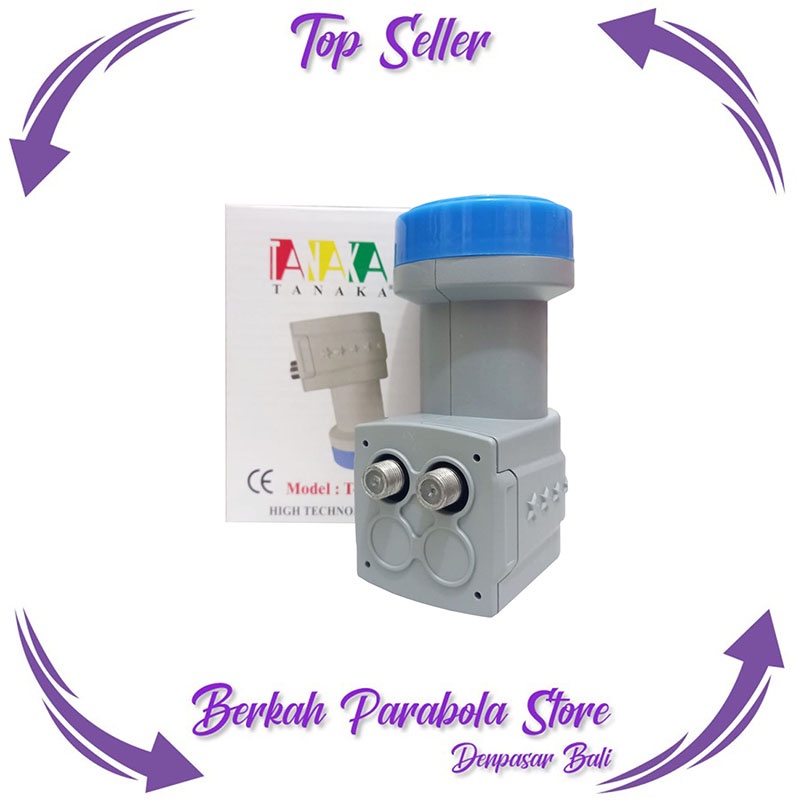 Tanaka Offset Dual Out LNB KU Band 1 Satelit 2 Receiver Produk Terbaik BPS